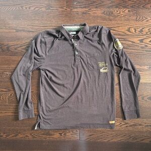 Vintage Explorer Quarter Button-up Shirt Size Large good condition Cottagecore